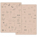 2pcs Tiny Tattoo Practice Skin Pad with more 80 Stencil Designs Perfect for Mastering Tiny Tattoo Essential Techniques (Pink Skin)