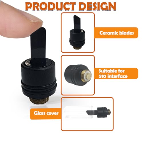 Ceramic Heating Head Heating Multi-Tool for Slicing Wax or Viscous Oil etc, £¨All Black£©