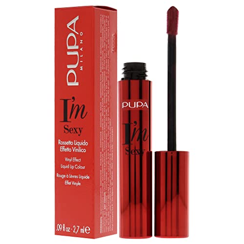 Pupa Milano I AM Sexy Vinyl Effect Liquid Lip Colour Lipstick - 006 Strawberry Red Lipstick Women 0.09 oz