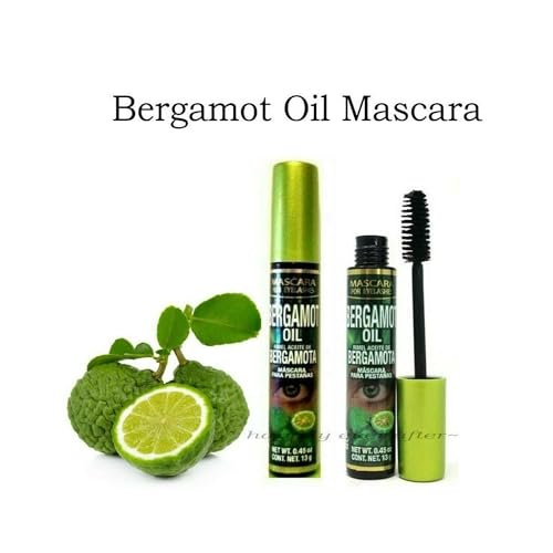 BERGAMOTA Oil Hair Care Bergamot oil ideal for hair, beard and mustache, 4.05oz + BERGAMOT OIL BLACK Waterproof Mascara, Strengthening 13g (4% silicon 1% pantenol) Mascara For eyelashes PESTANAS