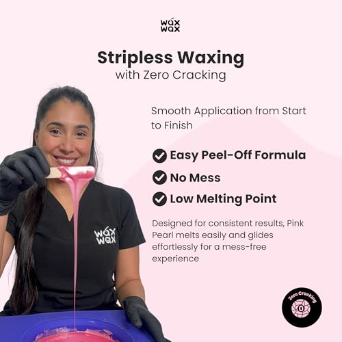 Pink Pearl Hard Wax Beads | Brazilian & Bikini Wax for Ultra Sensitive Skin | Rosin-Free, Hypoallergenic, Strip-Free, Low Melting, Cruelty-Free, Eco-Friendly Waxing Beads | Made In Italy-2.5lb