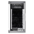 Eyelash Extensions 0.25mm Thickness D Curl Length 9mm Natural-Looking Individual Volume Eyelashes For Lash Extensions(0.25,D,9mm)