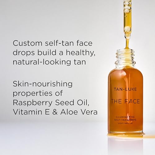 TAN-LUXE The Face - Illuminating Self-Tan Drops to Create Your Own Self Tanner, Cruelty & Toxin Free