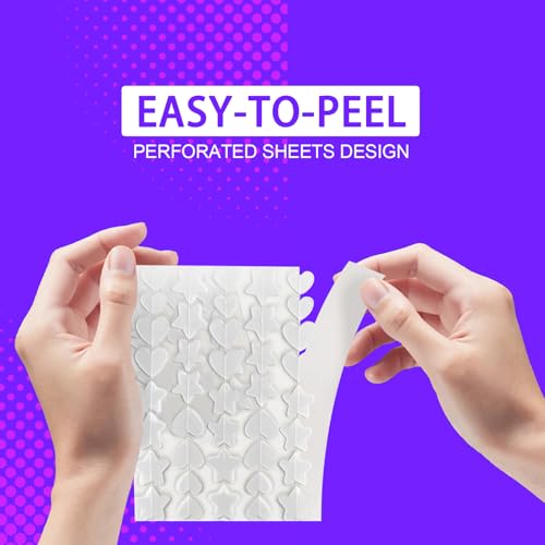 Star Pimple Patches for Face - Cute Heart & Star Hydrocolloid Acne Patches with Tea Tree & Salicylic Acid, 200 Count, 5 Colors, 4 Sizes (10-14mm), Ultra-Thin Spot Stickers