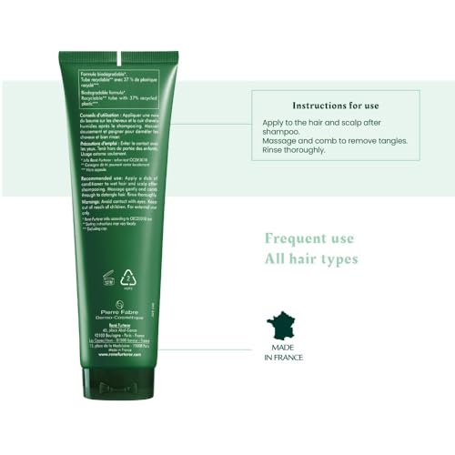 Rene Furterer Forticea Strengthening Conditioner - Fortify Hair and Prevent Breakage with Rosemary Oil and Guarana Extract - Gentle, Daily Use Formula - Silicone, Sulfate, Paraben-Free - 5 fl. oz.
