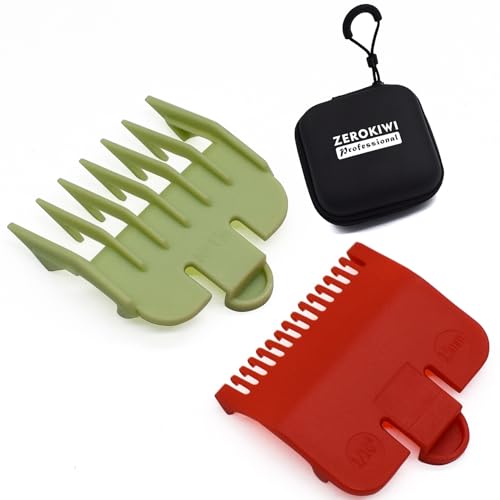 2 Pieces 2 Lengths Hair Clipper Attachment Guard Combs 1/8" 1/16" Compatible with Wahl Standard Full-sized Magic Clip Super Taper 8148 8504 1919 Hair Clipper Models
