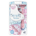 Venus - Simply3 Disposable Razors for Women - 4 Pieces