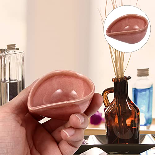Essential Oil Holder Coffee Tray Essential Oil Mixing Dish, Ceramic Facial Mask Mixing Bowl Aroma Oil Holder Small Spa Dishes for Salon Face Mask Holder Essential Oil Bowls