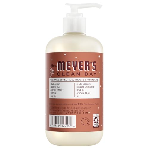 Mrs. MEYER'S Clean Day Liquid Hand Soap, Gingerbread Scent, 12.5 fl oz (Pack of 3)