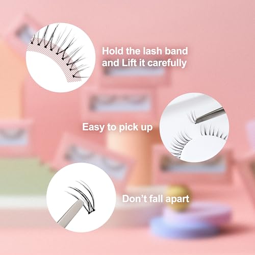 EYEME Cutting Eyelash NO.W36 ? 5 Set Pack, Makeup Artist¡¯s Pick! W-Cut Cluster Lashes with Short Front & Longer Center for a Natural, Deep Eye Look, Flexible & Lightweight, Glue Not Included, K-Beauty