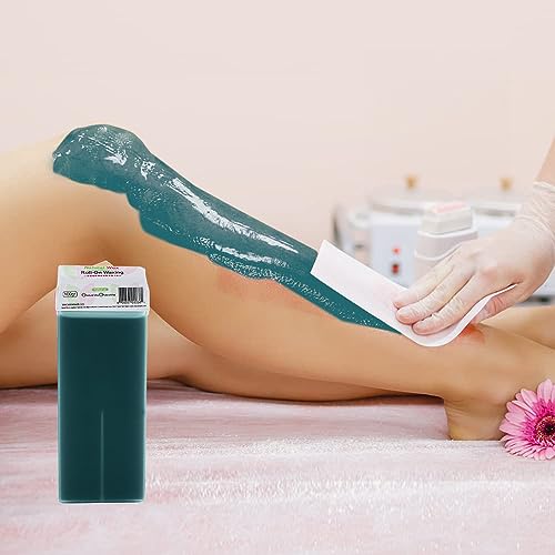 Natural Wax Roll-On Hair Removal Cartridge - 100% Organic Roller Wax, No Residue (Pack of 3)