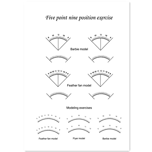 Lashes Training Exercise for Beginners Professional Eyelash Extensions Exercise Book