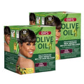 ORS Olive Oil Build-In Protection New Growth No-Lye Hair Relaxer - Extra Strength (Pack of 2)