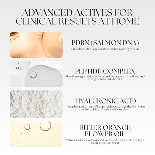 Mon Lumiere Micro-Infusion System - 0.25mm Gold Derma Spring-Loaded Stamp with PDRN & Peptides - At-Home Facial Kit for Collagen Boost & Fine Lines - Includes 3 Single-Dose Serums - Starter Kit