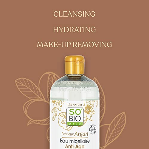 So'Bio ?tic Pr?cieux Argan Cosmebio Cleansing Toning Lotion, 500 ml, 1334516
