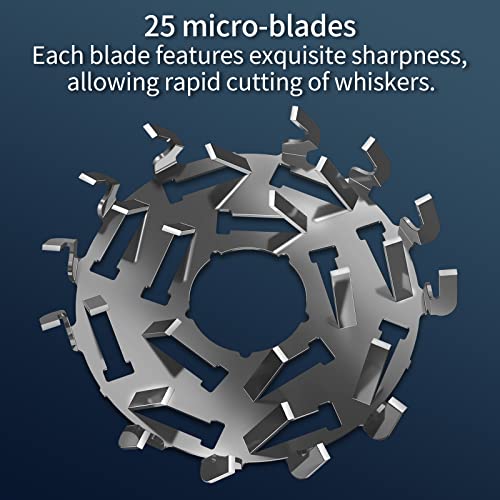 Electric Razor,Aluminum Alloy Body,3D Floating Shaver Head,Type-C Charging,use for 45 Days(RK100-Gray)