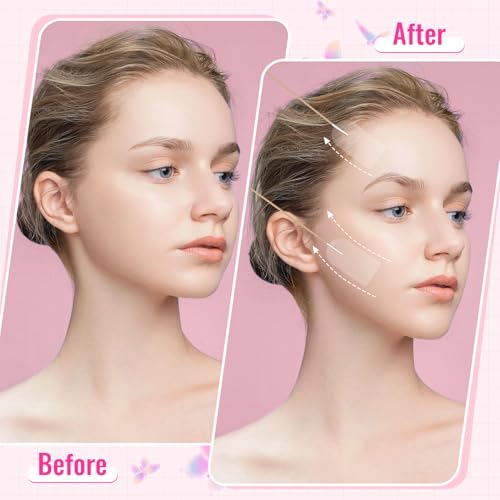 Face Lift Tape Invisible with String ? 100 PCS Neck Tape Lifting Invisible for Instant Lifting Eye Brow Wrinkles, Ultra-Thin Facial Lifter, Facelift Stickers for Special Events & Makeup-Friendly Use