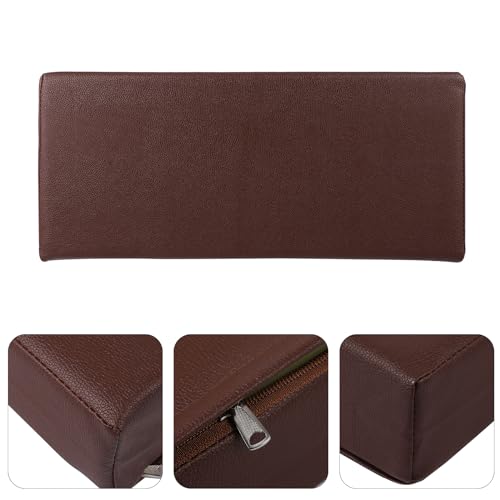 HEALLILY Pu Neck Protection Pillow 17.71X7.87X3.14In Massage Table Face Pillow for Beauty Salon Spa Head and Neck Support Cushion