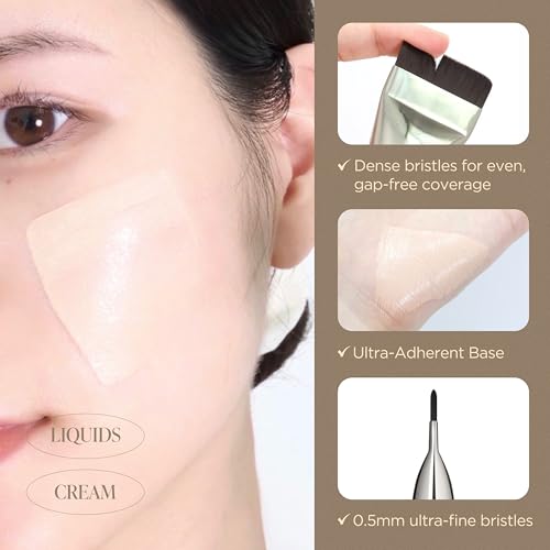 Piccasso Brush FB11 Spatula Brush ? Professional Foundation Brush for Liquid Makeup, Flat and Soft Bristles for Seamless Application, Ideal for Liquid Foundation and Cream Face Makeup, Korean Product
