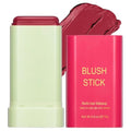 Multi-Use Makeup Blush Stick,Beauty Solid Moisturizer Stick,Waterproof Natural Nude Makeup,Tinted Solid Moisturizer Stick for Eyes Lips Cheek(2#Hot Red)