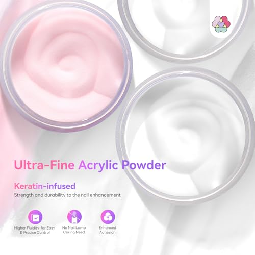 SAVILAND Acrylic Nail Kit: 2026 Hema-free Bio-based All-in-1 Nail Kit with Clear White Pink Acrylic Powder EMA Monomer Nail Drill Full Tools For Beginners Extension Carving Home DIY