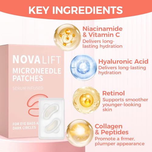 Eye Patches With Caffeine & Hyaluronic Acid,Helps Reduce Look Of Dark Circles, Puffiness & Fine Lines,Deep Hydrating Anti-Wrinkle Eye Pads, 2BOX(6 Pack)