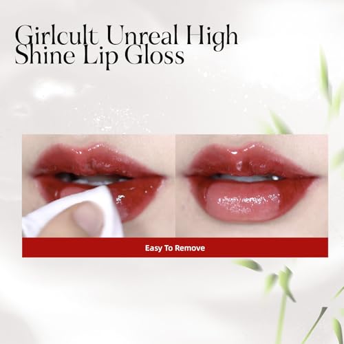 GIRLCULT Glass Shine Lip Gloss ? Non-Sticky Hydrating Lip Stain with High-Shine Glossy Finish, Long-Lasting Lightweight Formula, Moisturizing & Comfortable Wear for Plump Lips (J79)