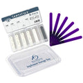 Backscratchers SeptiFile Storage Tray 6 Pack - Replaceable Double-Sided Nail Files - White and Gray Buffer