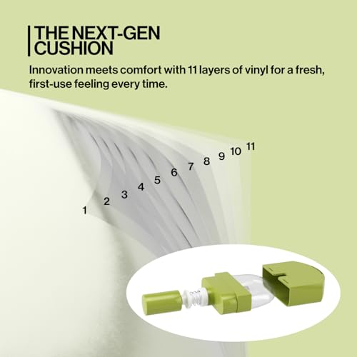 Unleashia Foundation Makeup Healthy-Green Cushion - 15g, Lightweight Buildable Coverage, Vegan, Natural Satin Finish(27W)