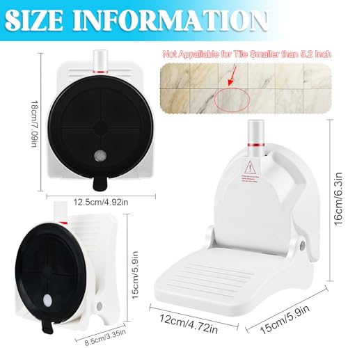 Foldable Shower Foot Rest for Shaving Legs|Reusable Foot Pedal with Strong Suction Force | Shower Step with Anti-Slip Pedal | Shower Stool for Pregnant Woman & Back Pain Suffers