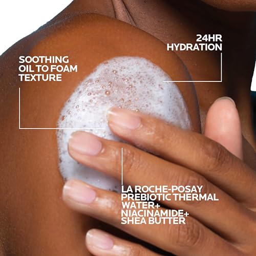Bundle of La Roche-Posay Lipikar AP+ Gentle Foaming Cleansing Oil 400ML + Refill, Gentle Oil Cleanser for Face and Body Formulated with Niacinamide, Long-Lasting 24-hour Hydration