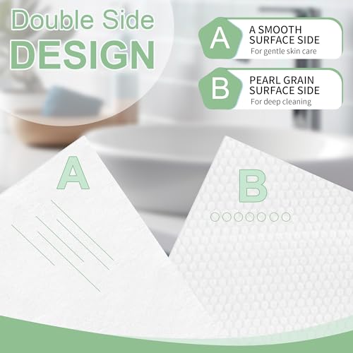 GRANNY SAYS Disposable Face Towel, Face Towelettes Disposable, 10"¡¿12" Thick Soft Face Towels, Disposable Towels for Remove Makeup, Facial Cleansing, Nursing, Travel, 50 Count/1 Pack
