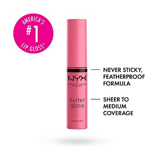NYX Butter Gloss Lip Gloss 2-Pack - Tiramisu (Brown) & Vanilla Cream Pie (Mauve)