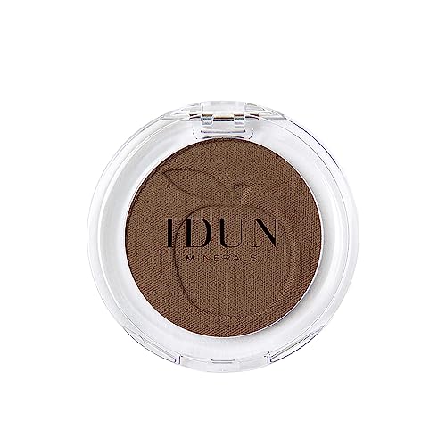 IDUN Minerals Mineral Single Eyeshadow for women - Shimmery Shades To Matte Tones - Ensure A Color-True, Pigmented And Crease-Resistant Result - Nstrot, Brownish Green, 0.12 Ounce