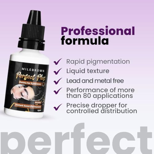 Eyebrow Henna, for natural-looking coloring, 15 ml (Brown)