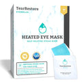 TearRestore EyeRelax Heated Eye Mask for Dry Eye & Stye Relief, Self-Heating Warm Compress with Moist Heat, Mint-Infused Steam Mask for Dry Eyes, Blepharitis Relief & Overnight Comfort (30 Count)