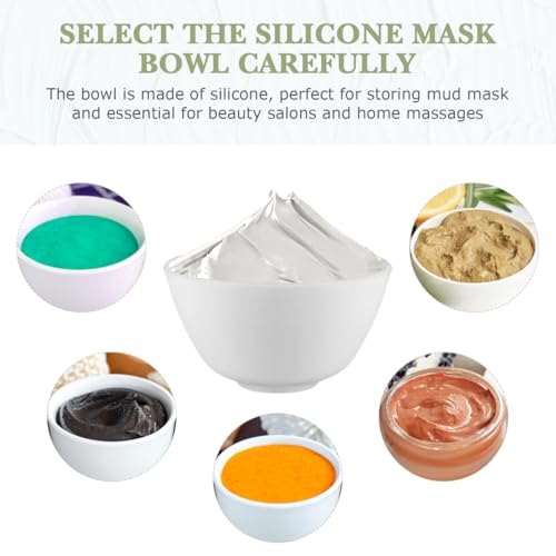 3 Pcs Silicone Bowl Facial Mask Mixing Bowl Diy Face Mask Mixing Bowl Cosmetic Mud Stirring Bowl for Women