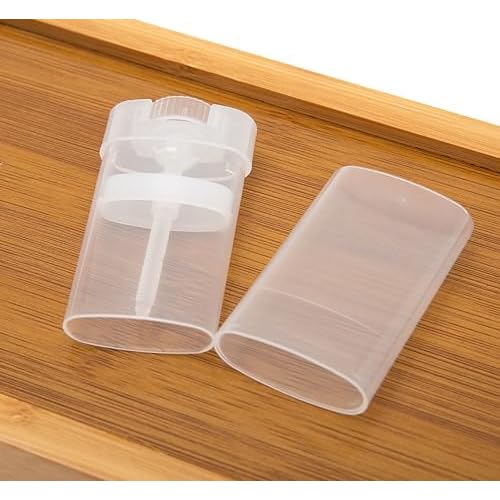 100PCS 15ML Transparent Empty Oval Deodorant Lip Lipstick Balm Tubes Containers for DIY Homemade Crayon Chapstick Holder