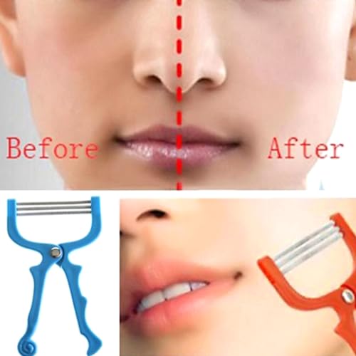 minkissy Manual Facial Hair Removal Spring Epilator for Women Portable Face Hair Plucker Threader Tool for Precise Removal on Forehead Cheeks Upper Lip Chin