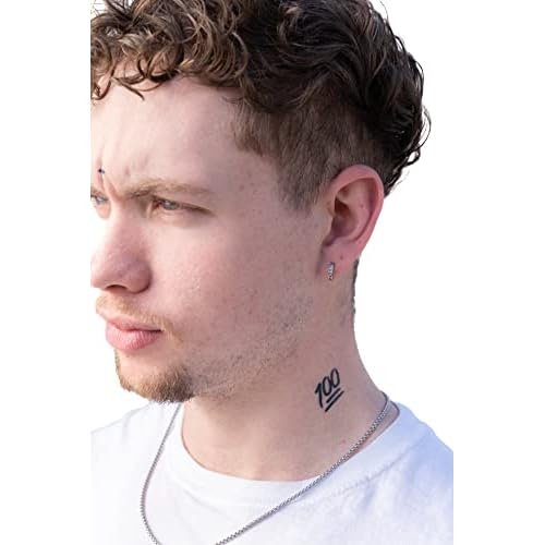 Temporary Tattoos ? Volume I ? 10-Piece Set | Teardrop, Praying Hands, Cross & More | Water-Transfer Fake Tattoos for Face & Body ? Classic OG Thug Life Collection