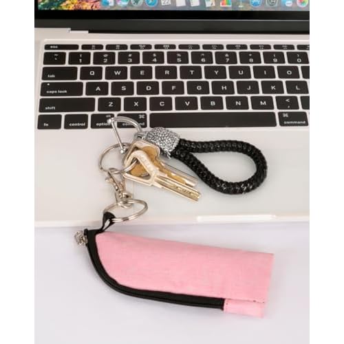 Chapstick Holder Lip Balm/Gloss Sleeve Pouch Portable Lipstick Bag With Hook Gift for Women (3pcs)