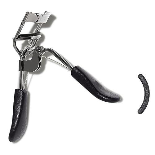 Eyelash Curler, Eyelash Makeup Tool, Creates Eye-Opening & Lifted Lashes, Lash Curler Includes Additional Rubber Replacement Pad, Made from Stainless Steel