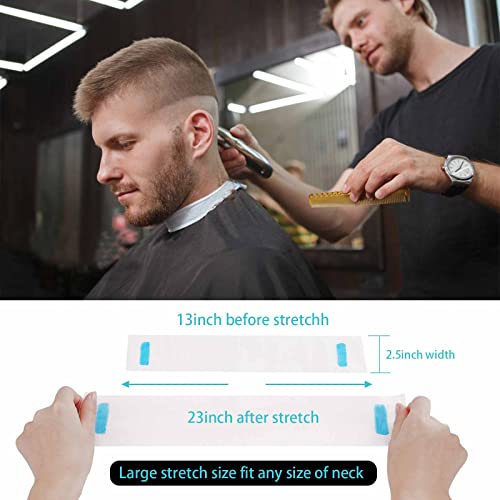 5 Rolls Disposable Neck Strips for Barber Shop,Professional Stretchy Paper Hairdressing&Haircut Accessory Tool