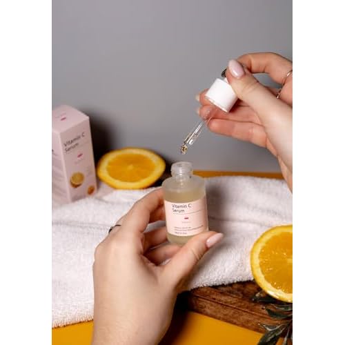 10% Vitamin C Serum ? Face Serum - Korean - Brightening & Anti-Aging Formula with Ferulic Acid & Niacinamide ? Improves Skin Tone, Dark Spots, Fine Lines & Wrinkles - Natural Ingredients 30ml