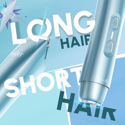 Dual Head Bikini Trimmer for Women - Gold and Blue