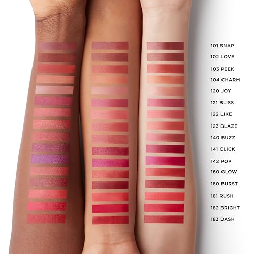 Laura Mercier High Vibe Lip Color, 6HR Long Lasting Lipstick, Lightweight and Comfortable Smooth Wear, Non-Drying, Hydrating, Luminous Shine