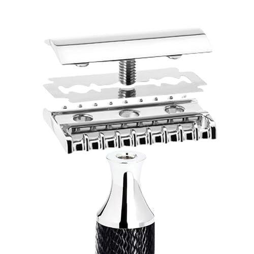 M?HLE TRADITIONAL R41 Double Edge Safety Razor (Open Comb) For Men - Perfect for Every Day Use, Barbershop Quality Close Smooth Shave