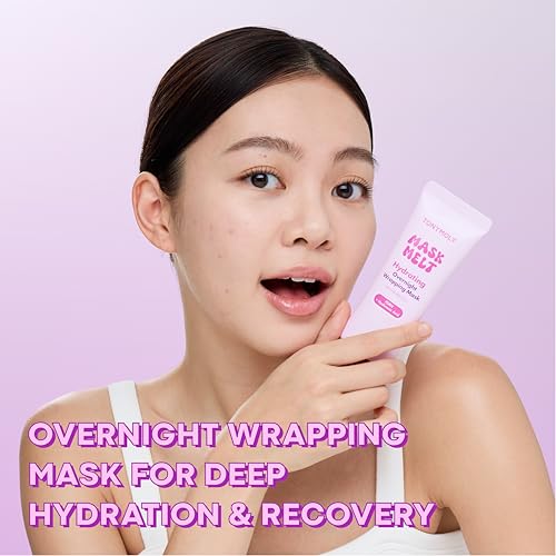 TONYMOLY Mask Melt PDRN + Hyaluronic Acid Wrapping Mask, Overnight Hydrating Face Mask with Second-Skin Technology for Firmness, Elasticity & Radiance, Deep Moisture Treatment, 2.7 fl oz