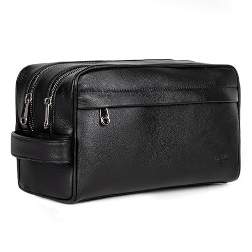 Toiletry Bag for Men - Leather Toiletry Bag for Men - Mens Toiletry Travel Bag -Travel Bag for Toiletries