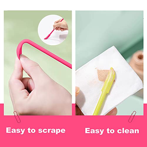 Beauty Spatula, 5 Pcs Small Spatula Mini Spatula for Cosmetics Lotion Makeup Spatula, Every Drop Tiny Spatula for Makeup and Kitchen Jar, Wax Waxing Body Hair Removal spatula